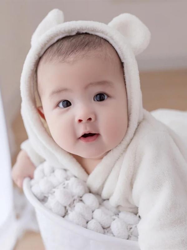 赤ちゃん ベビー フォト ファッション 服 写真撮影 小道具 レトロ スタジオ 衣装 かわいい おしゃれ 100日 バスローブ