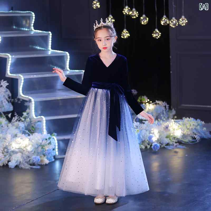 子供服 女の子 プリンセス ドレス ファッション オールシーズン ドレス 舞台 発表会 衣装 ふわふわ スカート