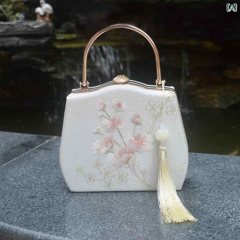 ハンドバッグ レディース ショルダーバッグ チャイナ風 刺繍 フェミニン キュート おしゃれ 母の日 ギフト 小銭入れ