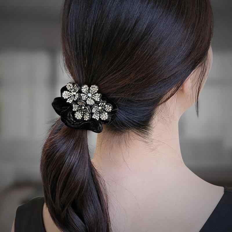 ヘアアクセサリー 髪飾り レトロ 軽量 高ストレッチ ヘアゴム ゴム バンド レディース ヘアゴム 耐久性 ポニーテール ヘアゴム レザーケース
