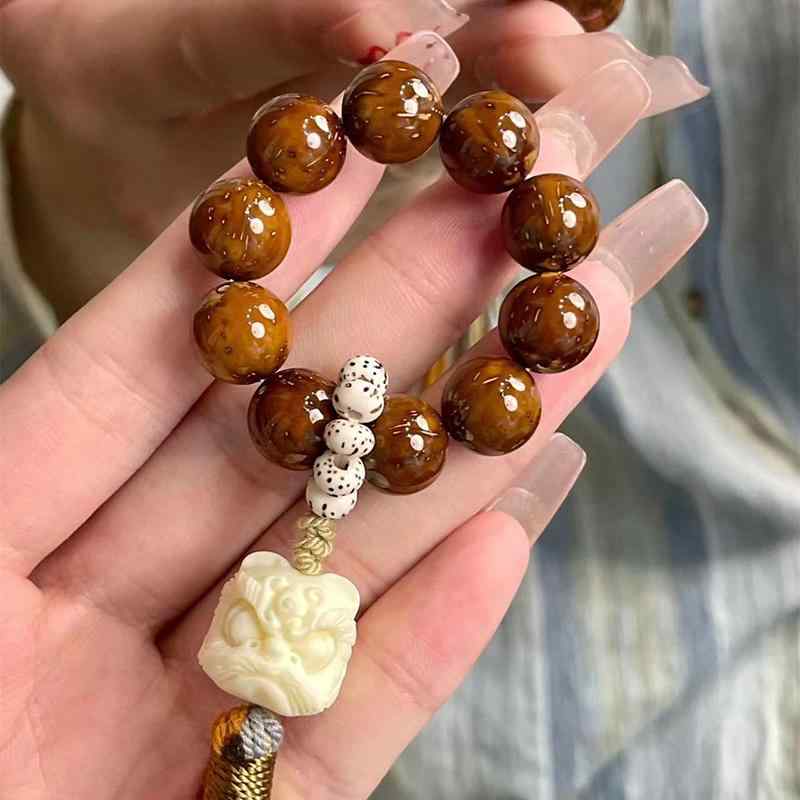 数珠 中国風 アクセサリー 紫金 ネズミ 菩提 ツイスト 玩具 ライオン ダンス プレート おもちゃ ブレスレット 仏 ビーズ 星 月 菩提 ランニング リング タッセル
