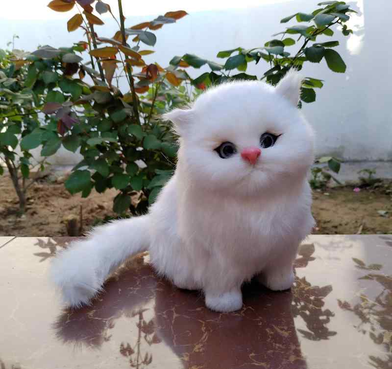 猫 かわいい シミュレーション 動物 猫 フェイク猫 装飾 家 装飾 ウィンドウ シーン レイアウト フェイクファー