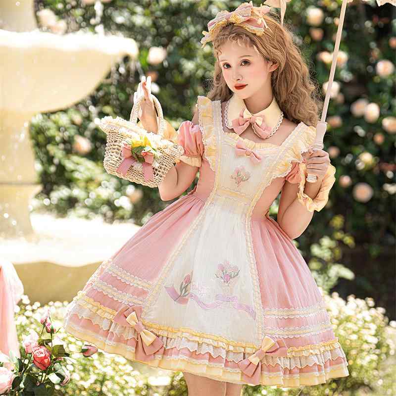 ロリータ お召しもの 妃殿下 A生産ライン ヴィクトリアン 調 妃殿下 おぎ話 シュロの葉 フラウンス かざり付ける 流行り物 お人形さん
