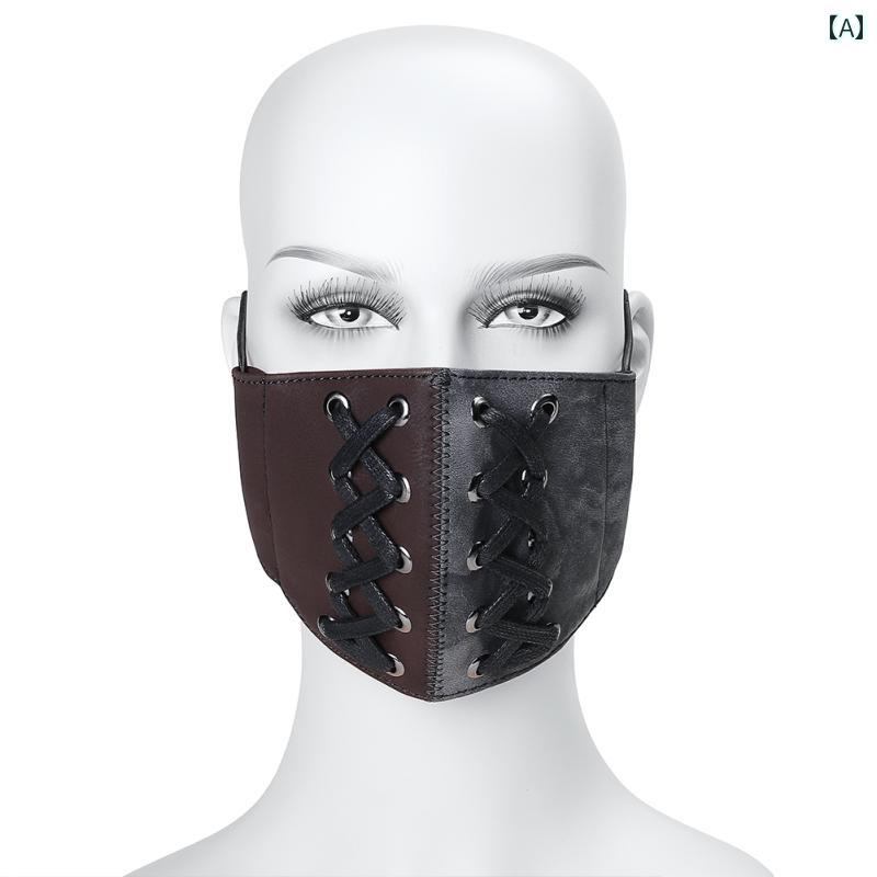 スチームパンク マスク ハロウィン 仮面 お面 アンティーク 仮装 防塵 小道具 装飾 レトロ パーティー コスプレ 変装 ユニセックス