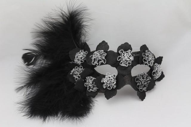 ベネチアンマスク ハロウィン 仮面舞踏会 フルフェイスマスク ヴェネツィア マスク 白黒 メンズ レディース レース ハーフ フェイス