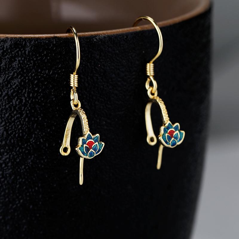 イヤリング diy シルバー アクセサリー レディース スターリング シルバー 空ホルダー ファッション イヤリングホルダー 韓国 ピアス