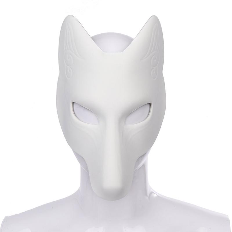 DIY 革 キツネ マスクコスプレ ハロウィン ドラマ パフォーマンス ドレス アップ 小道具 アニメ キツネ 品