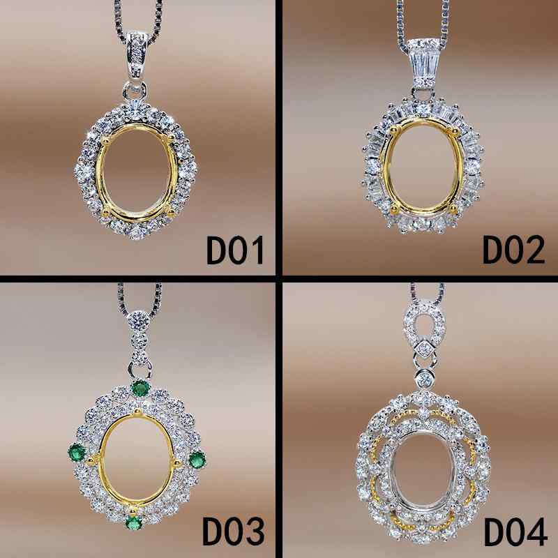 ペンダント 空枠 DIY アクセサリー ネックレス スターリング シルバー 空ブラケット