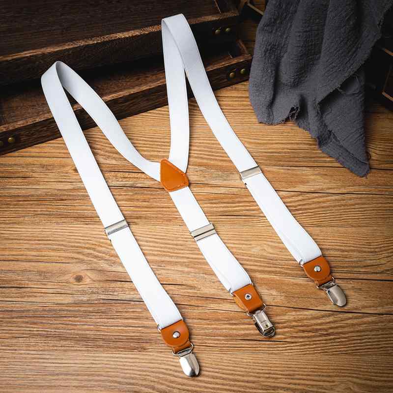 サスペンダー Y字型 3クリップ 滑りにくい ベルト ユニセックス パンツ ユニセックス 韓国 英国 ショルダーストラップ シンプル 幅25cm メンズ