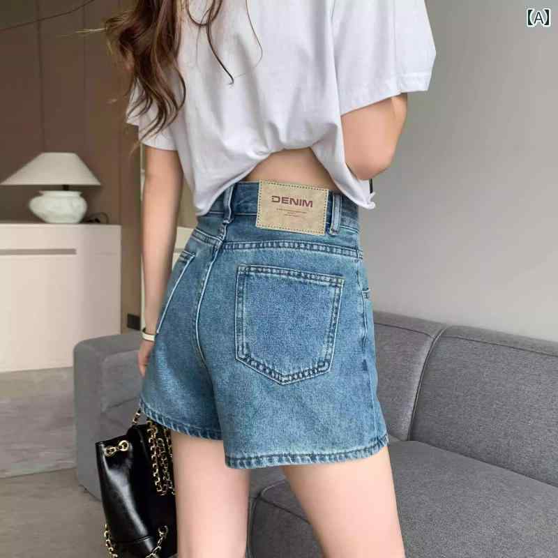 デニムパンツ ショートパンツ 短パン デニム 夏 薄手 シンプル カジュアル 通学 ドライブ アウトドア 快適コーデ レディース ファッション