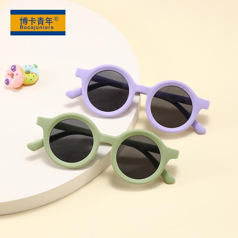 キッズ 子供 サングラス メガネ 眼鏡 おしゃれ ファッション アクセサリー ラウンドフレーム シリコン 偏光 日焼け対策 かわいい ユニセックス