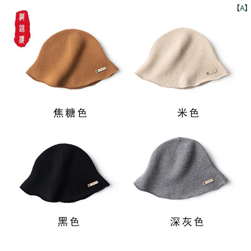 レディース レディース ファッション 帽子 レジャー 日除け 日焼け防止 アウトドア 秋冬 暖かい 無地 シンプル ベイスン フィッシャーマン ハット