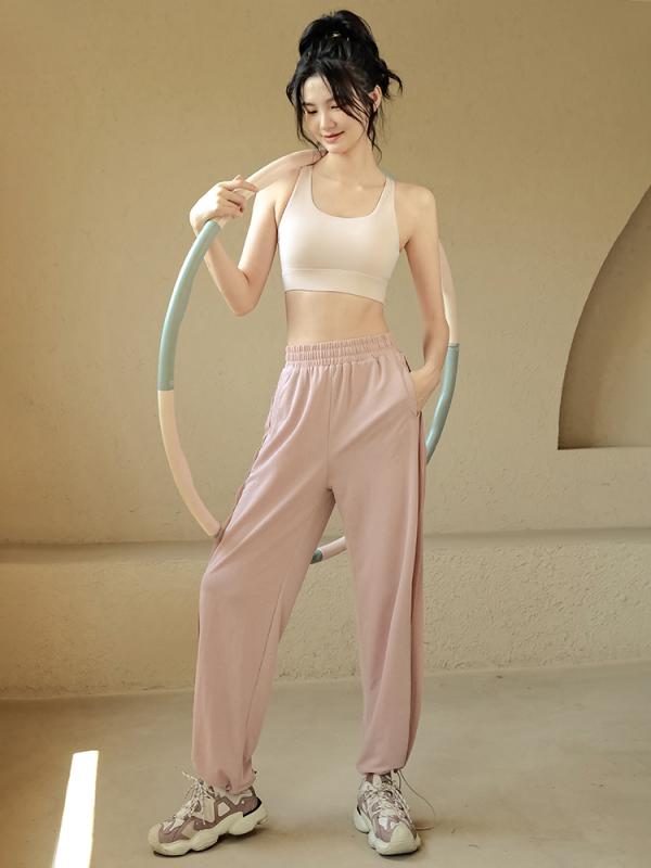 レディース フィットネスパンツ ロングパンツ 春夏 秋 ストレートレッグ ハイウエスト カジュアル ヨガ レディース