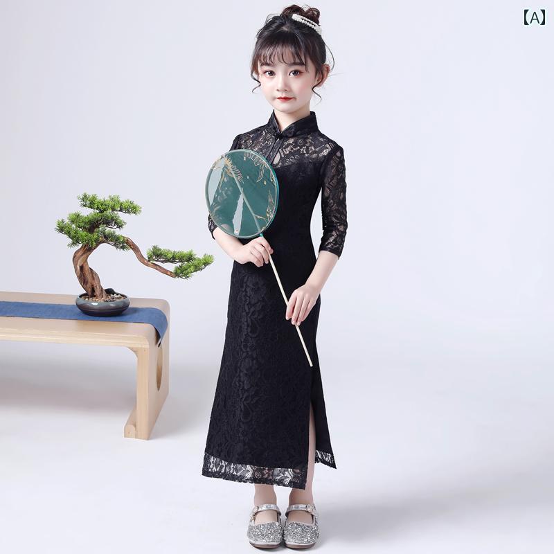 子供服 チャイナドレス 民族衣装 夏 パーティー エキゾチック かわいいキュート 女児 キッズ コスプレ 写真撮影 衣装 普段使い