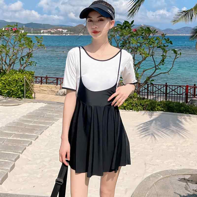 ワンピース 水着 レディース プール ビーチ 海水浴 夏 夏 レディース 温泉 ウォーターパーク スカート お腹カバー スリムスポーツ 胸パッド ワイヤーし