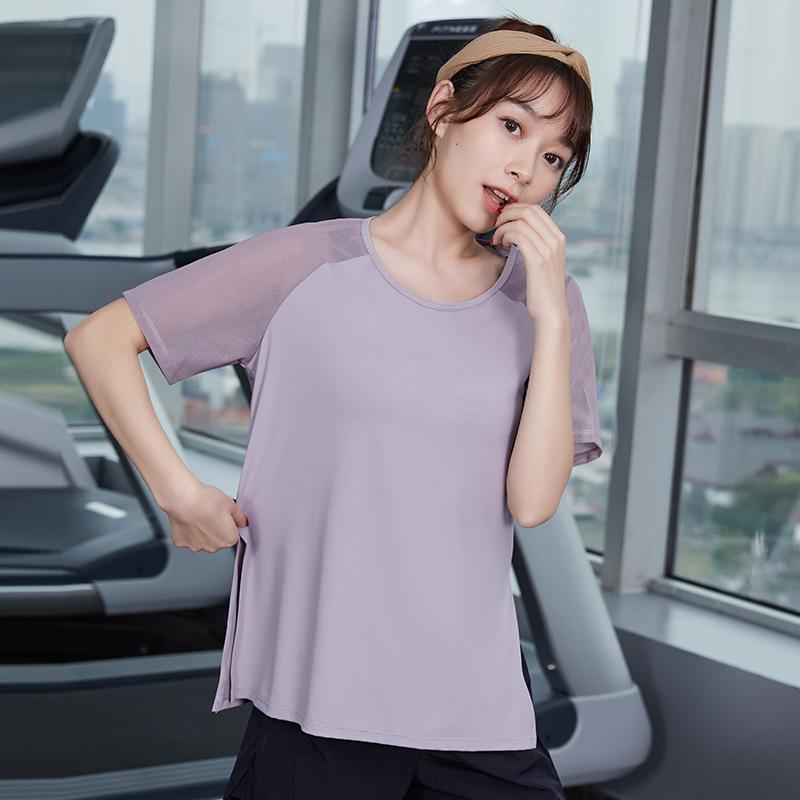 レディース スポーツ フィットネス トレーニング ウェア ジム ファッション レディース Tシャツ ゆったり スリム 半袖 ネット 魅惑 ヨガ 夏 ランニング トップス 4,717円