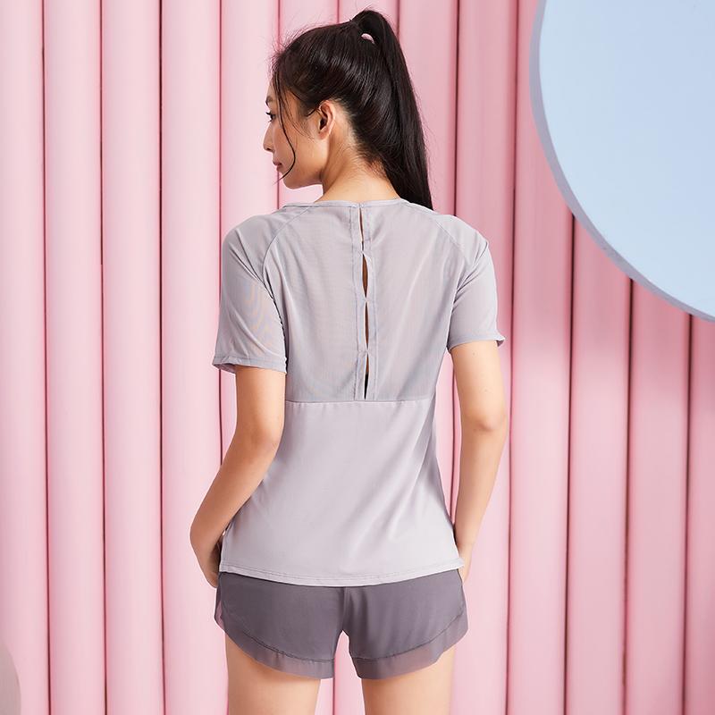 レディース フィットネス 半袖 Tシャツ 夏 ゆったり トレーニング 速乾 スポーツウェア ランニング ヨガ トップス 吸湿性 通気性