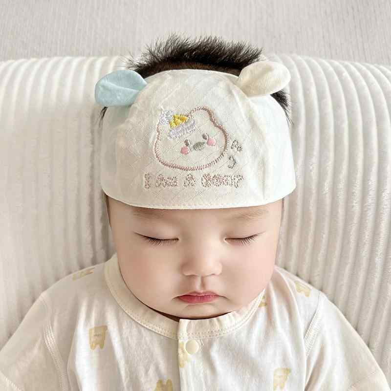 赤ちゃん 帽子 額 バルブ 夏 カバー 綿 薄手 ヘッド バンド 新生児 男の子 女の子 ベビー メンズ レディース兼 レジャー