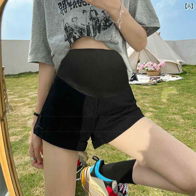マタニティショーツ レディース 夏 薄手 夏 ジーンズ マタニティパンツ 夏 アウター 妊娠 初期 ワイド パンツ 妊婦 ファッション