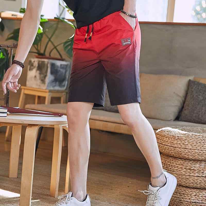 夏 メンズショート パンツ 韓国 ファッション スリムフィット カジュアル アウターウェア 速乾 ビーチパンツ
