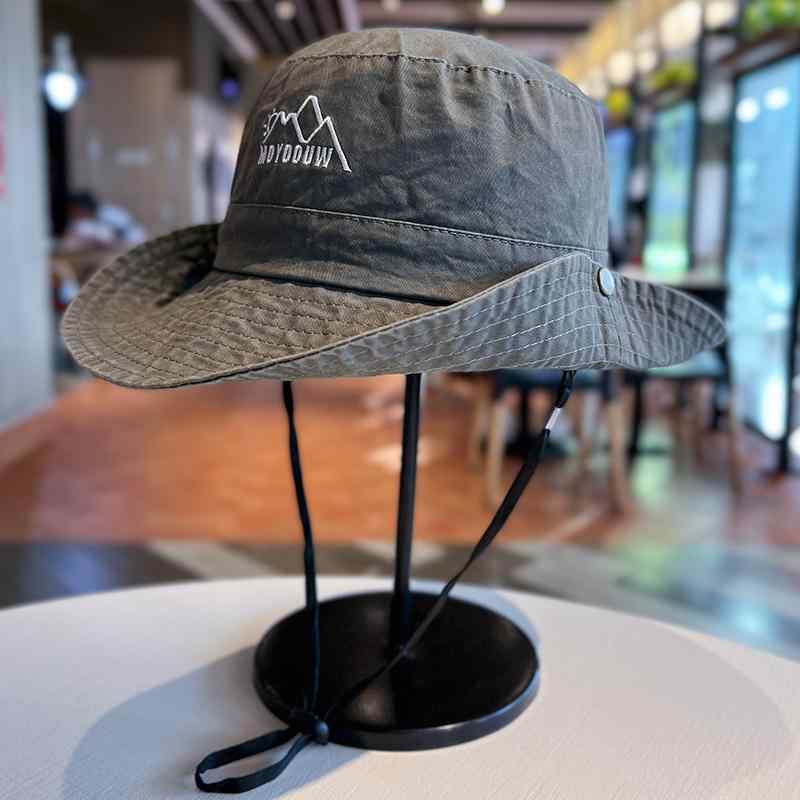 メンズ レディース マウンテン サンハット 夏 フィッシャーマンハット アウトドア フィッシング キャンプ 登山 帽子 ウエスタン カウボーイハット ユニセックス つば広