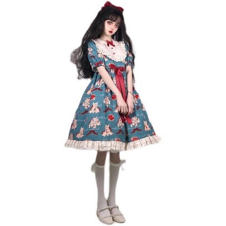 流行り物 ロリータ お召しもの 衣装 か細い 御姉さん 半袖 妃殿下 スコート 筋目 レディース 愛くるしげ お召しもの品 夏 レディース
