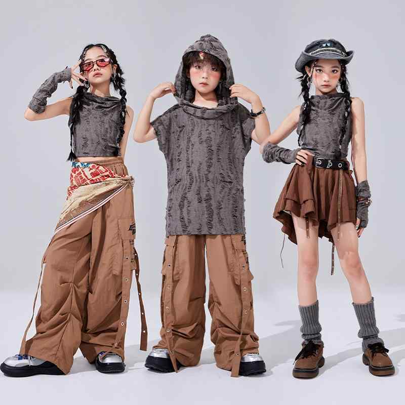 子供 ストリートファッション ダンス ダンサー 衣装 ヒップホップ 大人っぽい 学生 モダン 発表会 おしゃれ かっこいい ジャズ 練習服 パフォーマンス