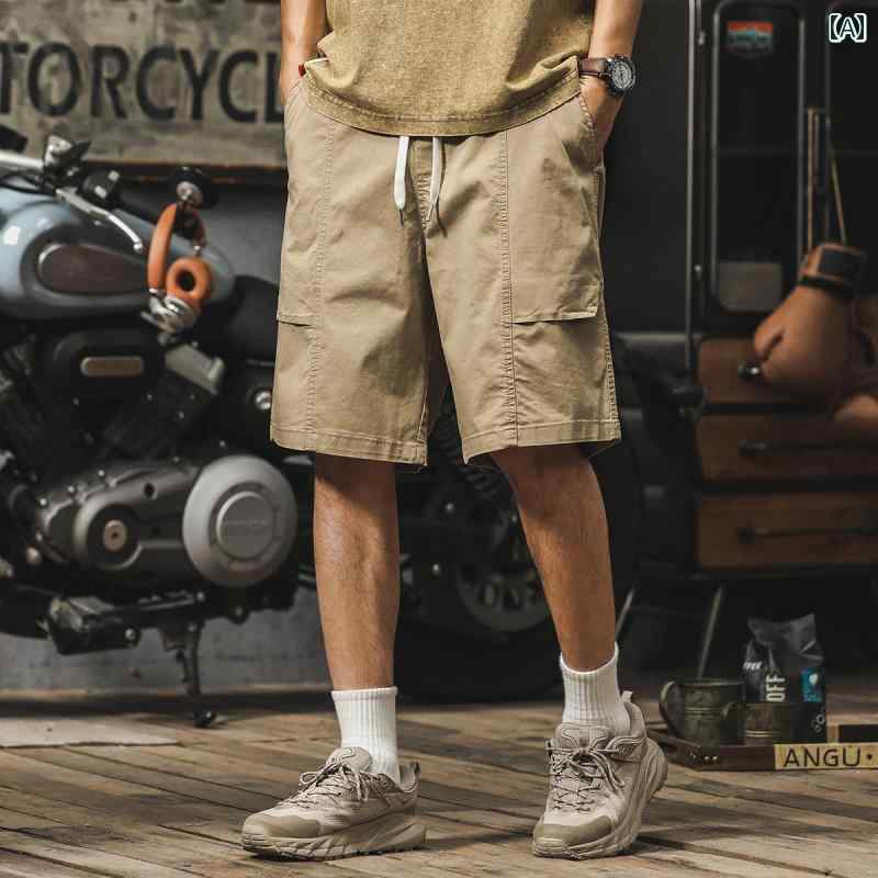 ハーフパンツ メンズ アウトドア ワークウェア 5分丈パンツ ショート パンツ 夏 大きめサイズ カジュアル ミドル パンツ 薄手 パンツ