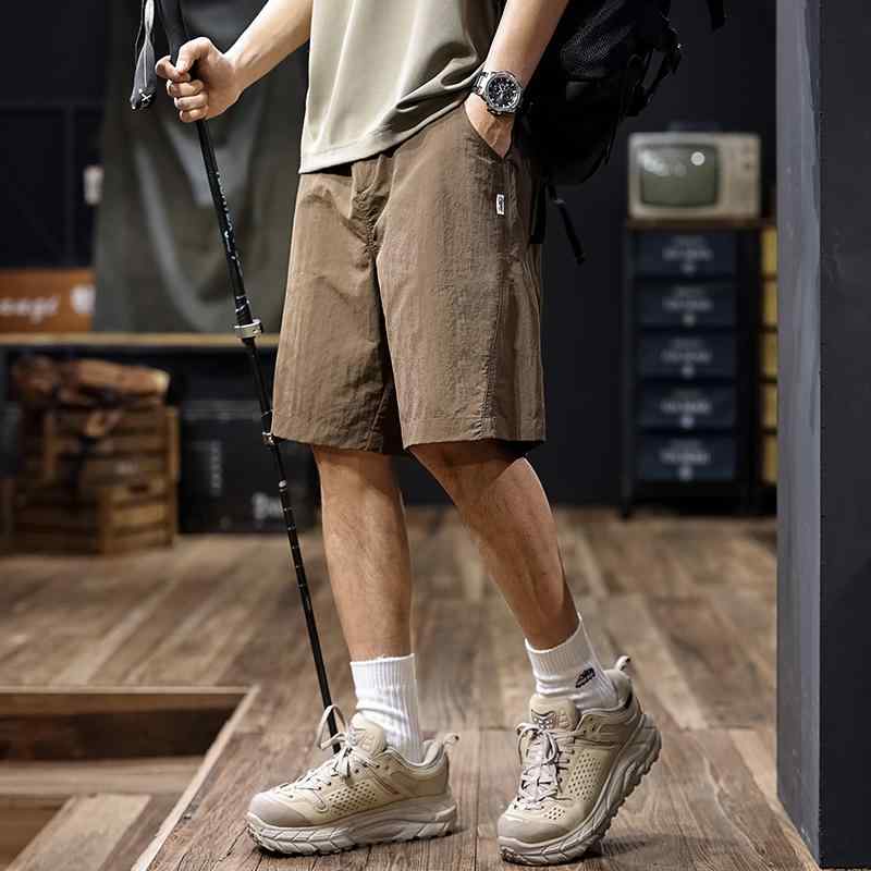 ハーフパンツ メンズ アメリカン レトロ ひんやり 涼しい 快適 速乾 カーゴショーツ 夏 アウトドア カジュアル 五分丈パンツ 軽量 通気性抜群 かっこいい 登山