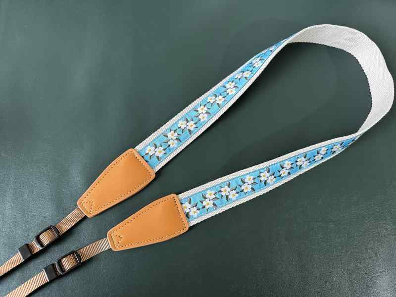 花柄 コットン カメラストラップ CAMERA STRAP ミラーレスカメラストラップ ポラロイドカメラ