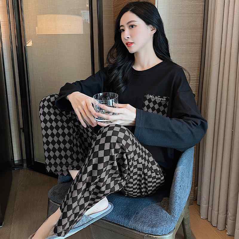 パジャマ ルームウェア レディース 婦人服 レディース 部屋着 かわいい おしゃれ リラックス 春秋 長袖 ボーダー ホーム オールシーズン 秋冬 カジュアル