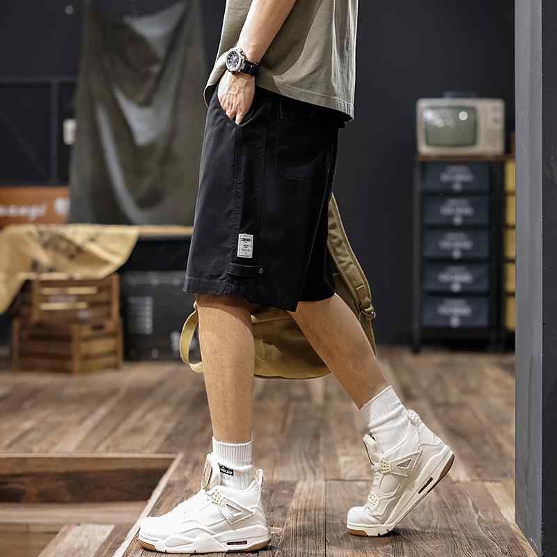 ハーフパンツ メンズ アメリカ 綿 ウォッシュド加工 レトロ カーゴショーツ 夏 ファッション カジュアル カジュアルパンツ ミドルパンツ ゆったり 楽ちん