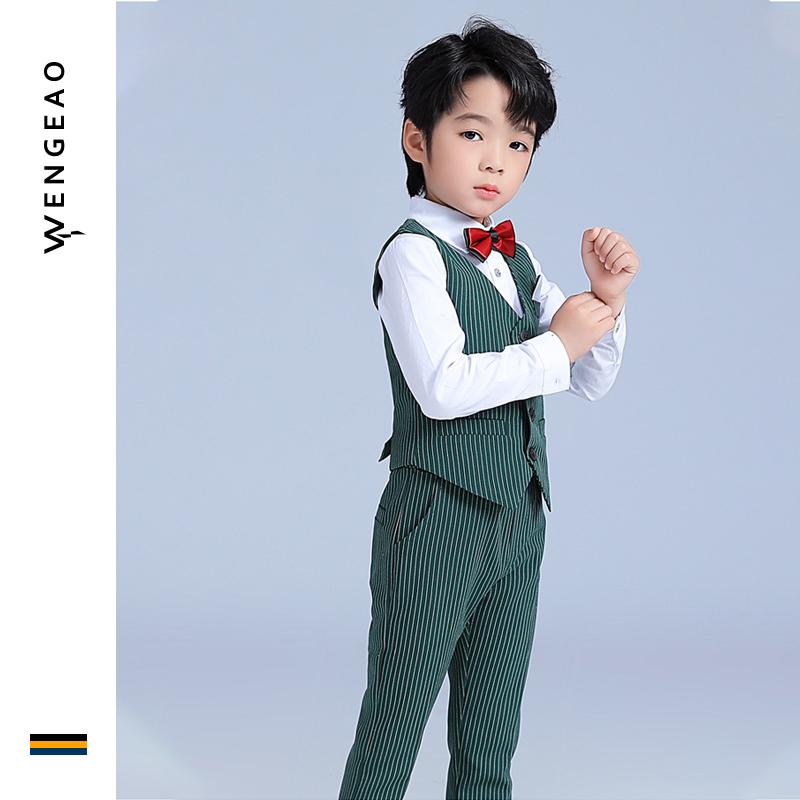 スーツ キッズ 子供 おしゃれ ファッション ドレス フラワーガール 男の子 ホスト 春夏 ブリティッシュ パフォーマンス ボーイズ セット ベスト パンツ