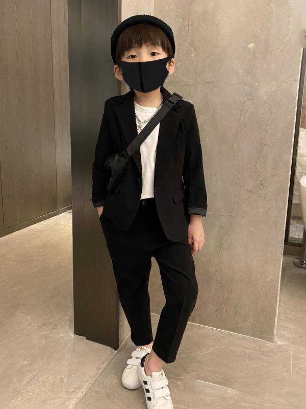 男の子 スーツ 春秋 ジャケット パンツ オールシーズン通 パーティー パフォーマンス シンプル カジュアル 子供 かっこいい