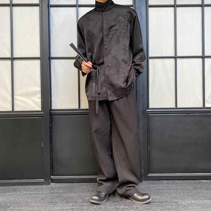 メンズ 流行り物 トップス 上衣 ジレー ゆったり 中華 上衣 レトロ 瀬戸もの風 唐装 メンズ 漢服 心地好い 長袖 刺しゅう 春
