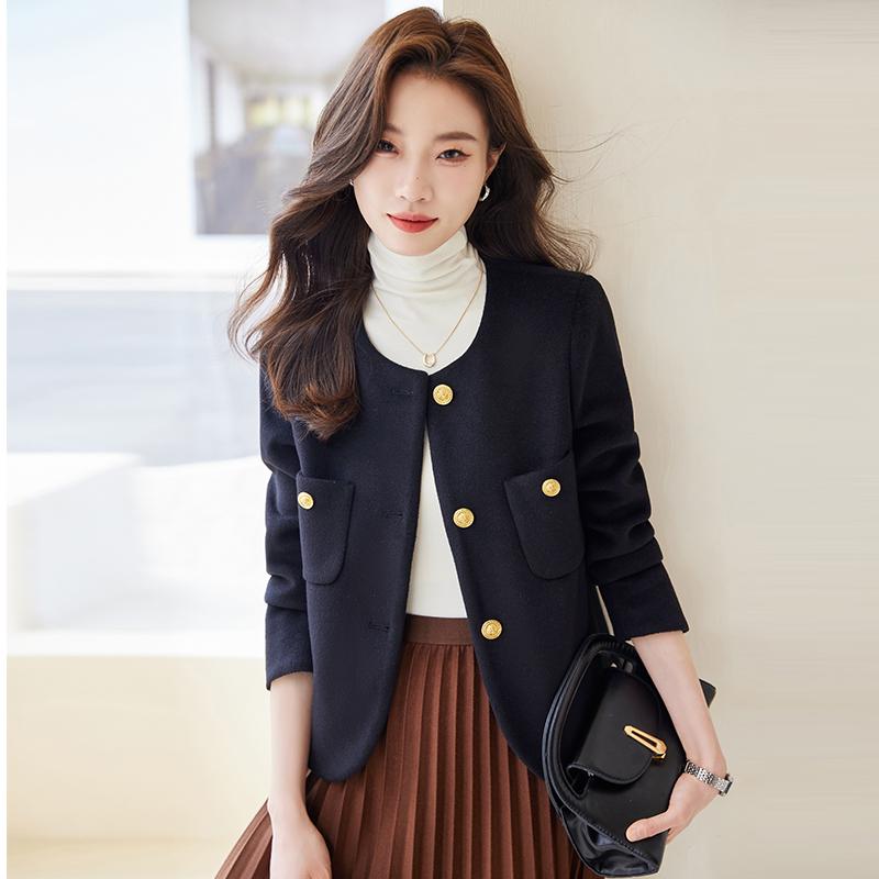 テーラード ジャケット レディース ビジネス カジュアル スリムフィット 婦人服 ジャケット ブレザー エレガント ウール 春秋 ショート丈 トップス