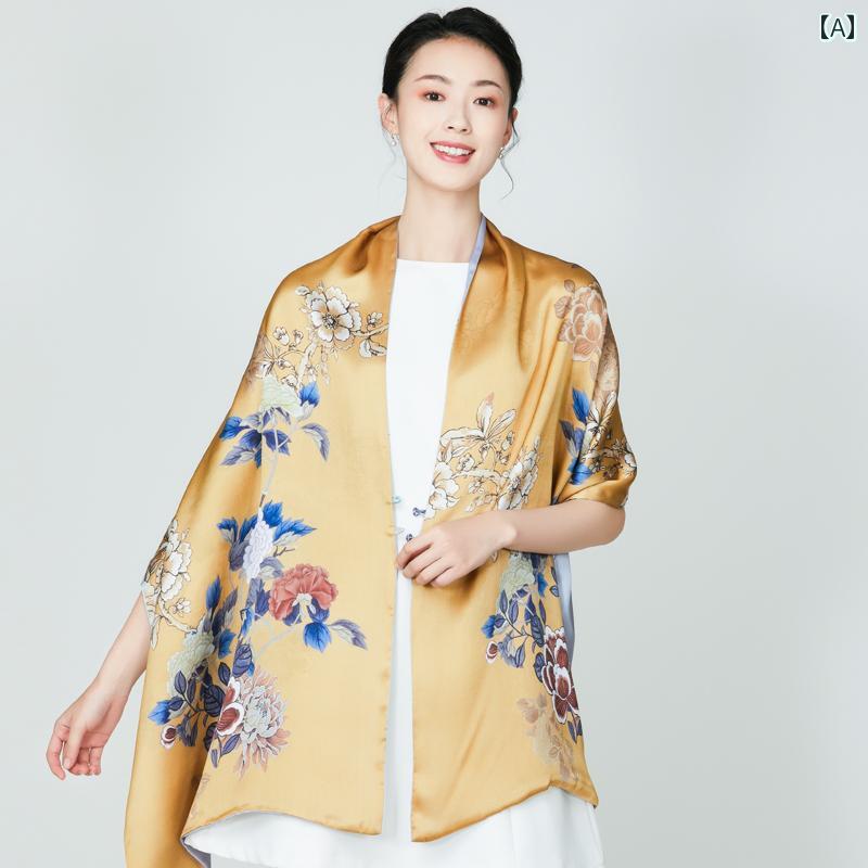 ショール スカーフ 上品 洗練 おしゃれ レディース レディース ファッション 装飾 オールシーズン 中国風 春秋 リバーシブル