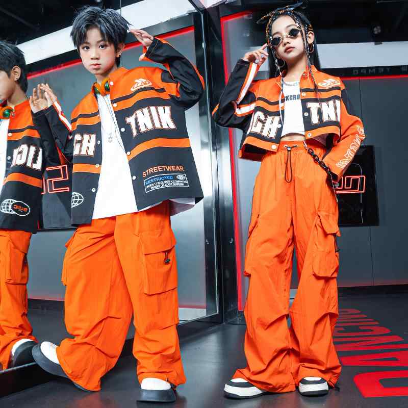 子供服 女の子 男の子 ジャケット パンツ コスチューム バンド ダンス ヒップホップ ストリート系 パフォーマンス 衣装 クール かっこいい キッズ