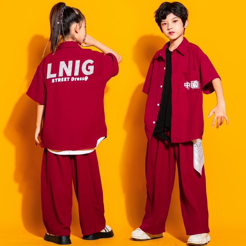 子供服 女の子 男の子 シャツ Tシャツ パンツ コスチューム バンド ダンス ヒップホップ ストリート系 パフォーマンス 衣装 クール かっこいい キッズ