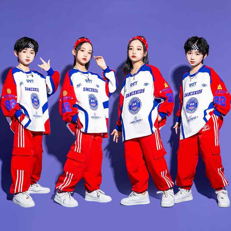子供服 女の子 男の子 Tシャツ パンツ コスチューム バンド ダンス ヒップホップ 運動会 パフォーマンス 衣装 セットアップ クール かっこいい キッズ 6,365円