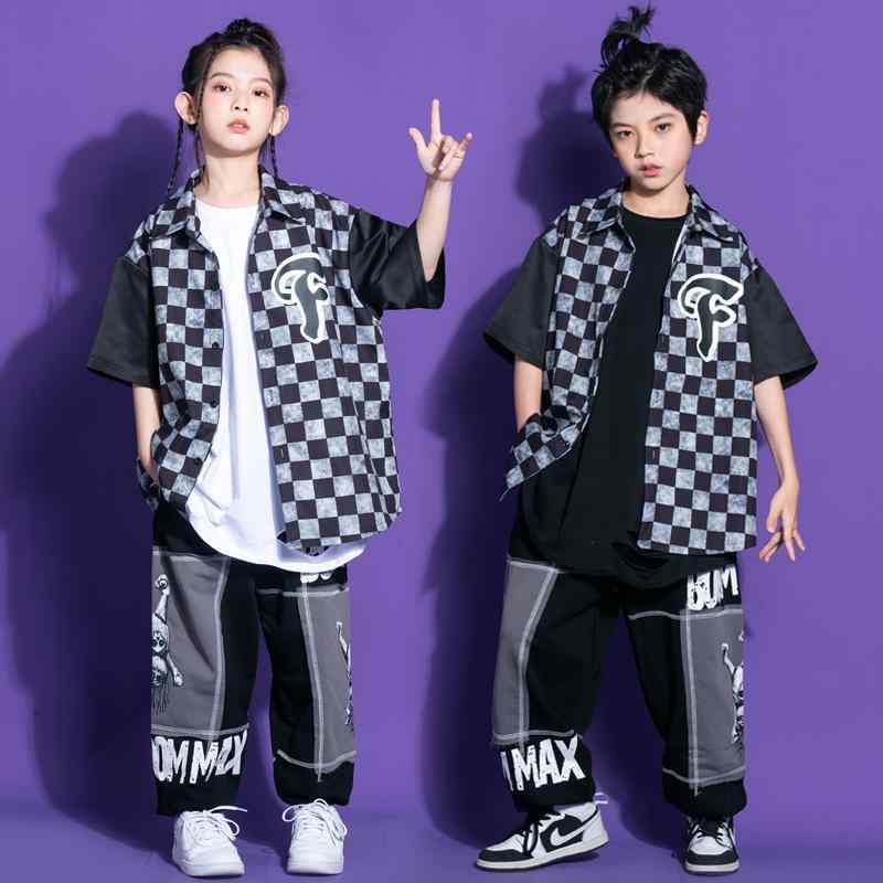 子供服 女の子 男の子 シャツ Tシャツ パンツ コスチューム バンド ダンス ヒップホップ ストリート系 パフォーマンス 衣装 セットアップ クール かっこいい キッズ