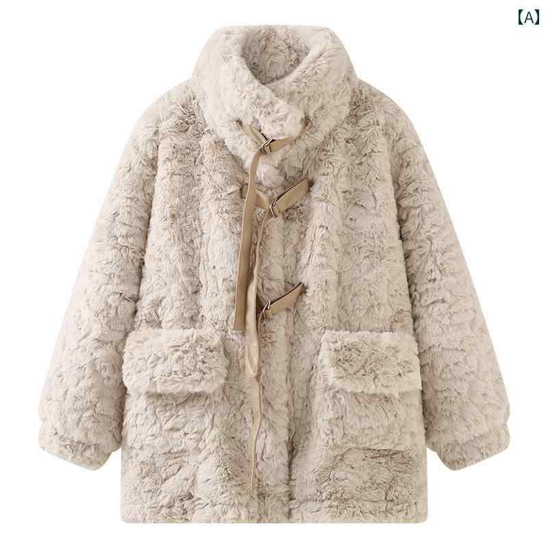 冬 イミテーション ファー ジャケット レディース もこもこ ふわもこ 暖かい アウター 厚手 防寒 9,785円