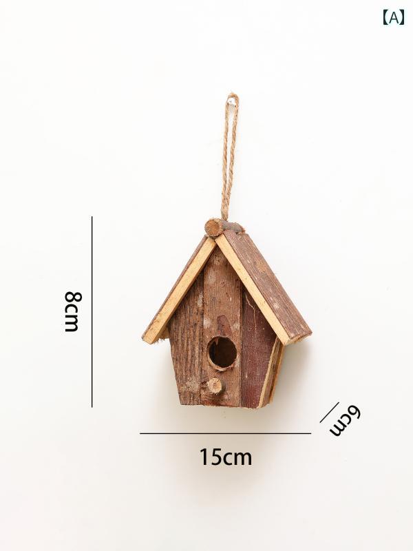 ガーデニング オーナメント 森林 木 鳥の巣 ミニチュア 屋外 装飾品 庭 ぶら下げ 中庭 ツリー ボックス 造園 ディスプレイ レイアウト ナチュラル