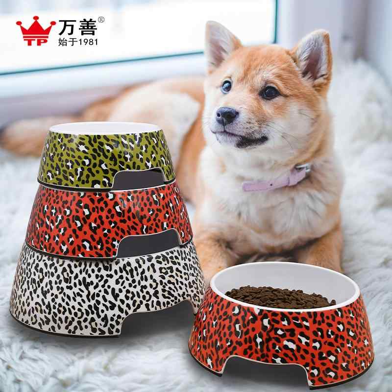 かわいい 猫 犬 ボウル ヒョウ柄 ペット 家庭 食事 飲料水 滑りにくい 落下防止 鮮やか モダン