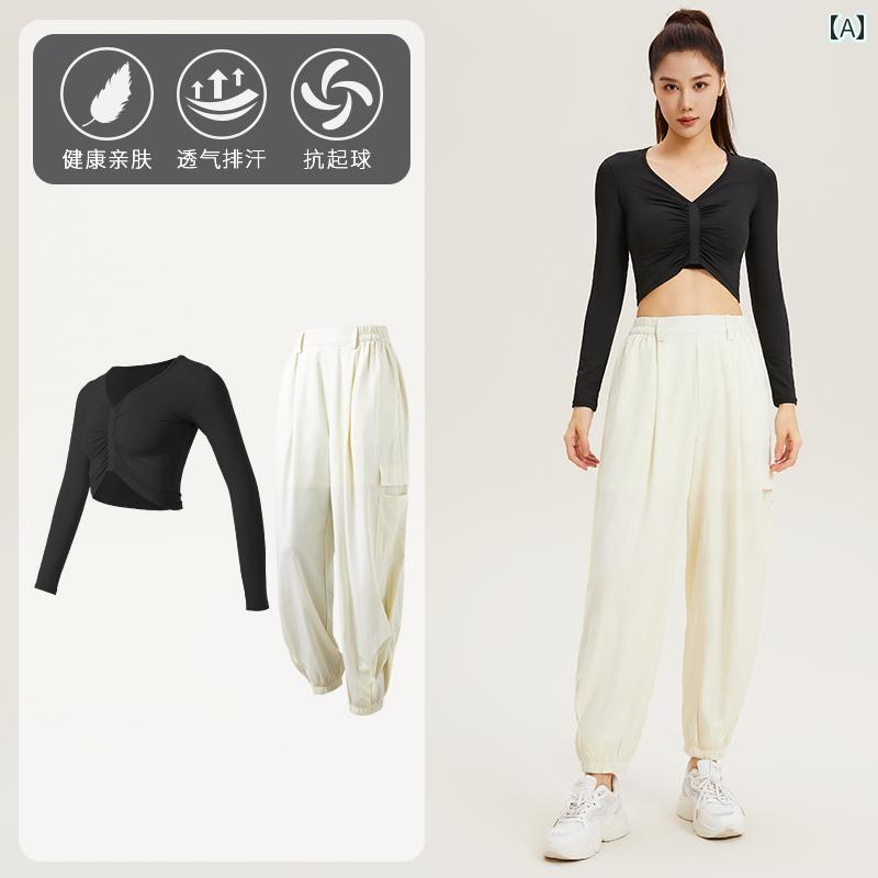 秋冬 か細い填まる 運動競技お召しもの ピラティスヨガ レディース 填まるネス 服 レディース 瑜伽 長袖