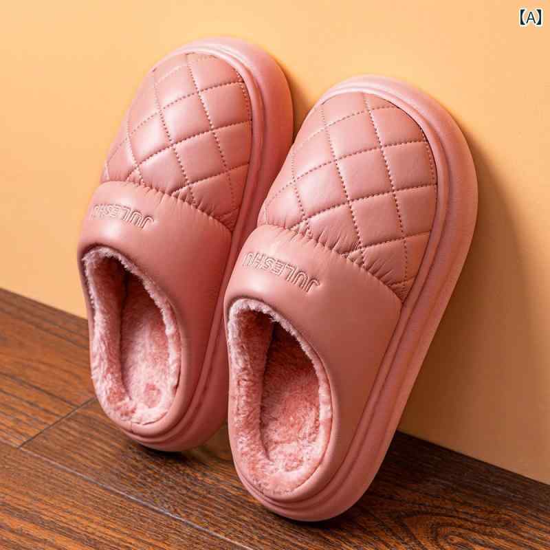 スリッパ 家庭 秋冬 室内 キッチン ルームシューズ 滑りにくい 暖かい 防水 かわいい レディース 生活雑貨 厚