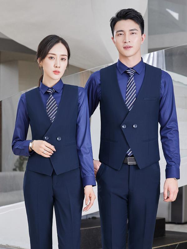 ビジネス スーツ レディース メンズ セットアップ スーツ スカート ベスト ジレ チョッキ ホテル フロント 制服 作業着 ホテル 秋冬｜セキュアデポ