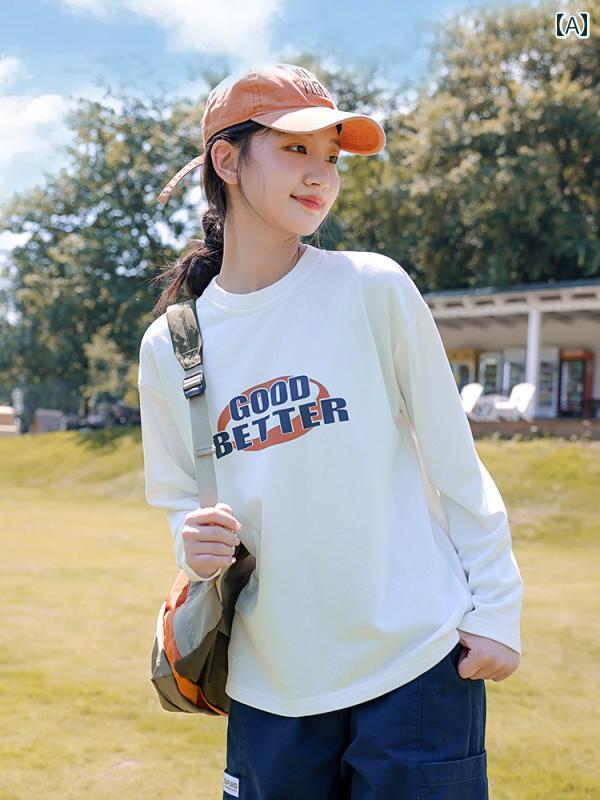 トレーナー スウェットシャツ 春秋 カジュアル 部活動 スポーツ レジャー アウトドア 休日 中学 高校 学生 JK 女の子 レディース