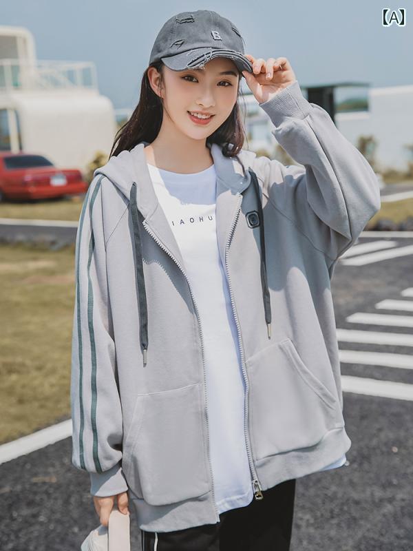 ジャンバー ショートジャケット フード 春秋 カレッジ カジュアル レジャー アウトドア 休日 中学 高校 学生 JK 女の子 レディース