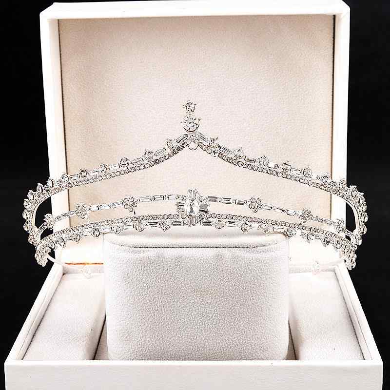 ティアラ クラウン ブライダル ヘッドドレス ウェディング バロック プリンセス カチューシャ 韓国 ヘアアクセサリー エレガント フェミニン レディース 豪華感